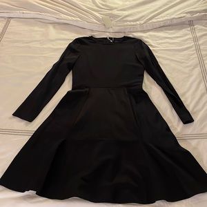 COS Long Sleeve Navy Blue Dress